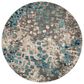 Safavieh Monaco MNC225E-3R 3" x 3"  Grey/Light Blue Round Rug, , large