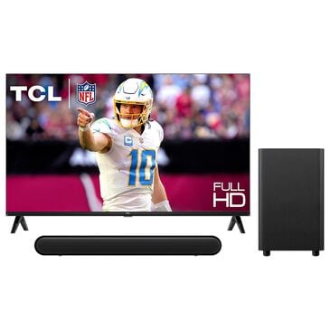 TCL 32" Class S3 1080P FHD HDR LED - Smart TV with 2.1 Channel Sound Bar and Wireless Subwoofer in Black, , large