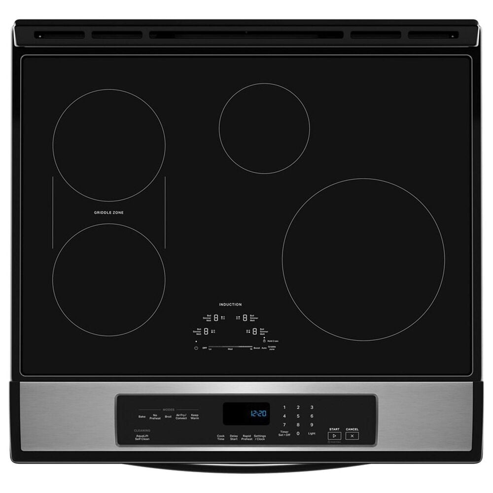 Whirlpool 6.4 Cu. Ft. Induction Range with No Preheat Air Fry in Fingerprint Resistant Stainless Steel, , large