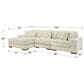 Signature Design by Ashley Lindyn 3-Piece Stationary Left Facing Sectional in Ivory, , large