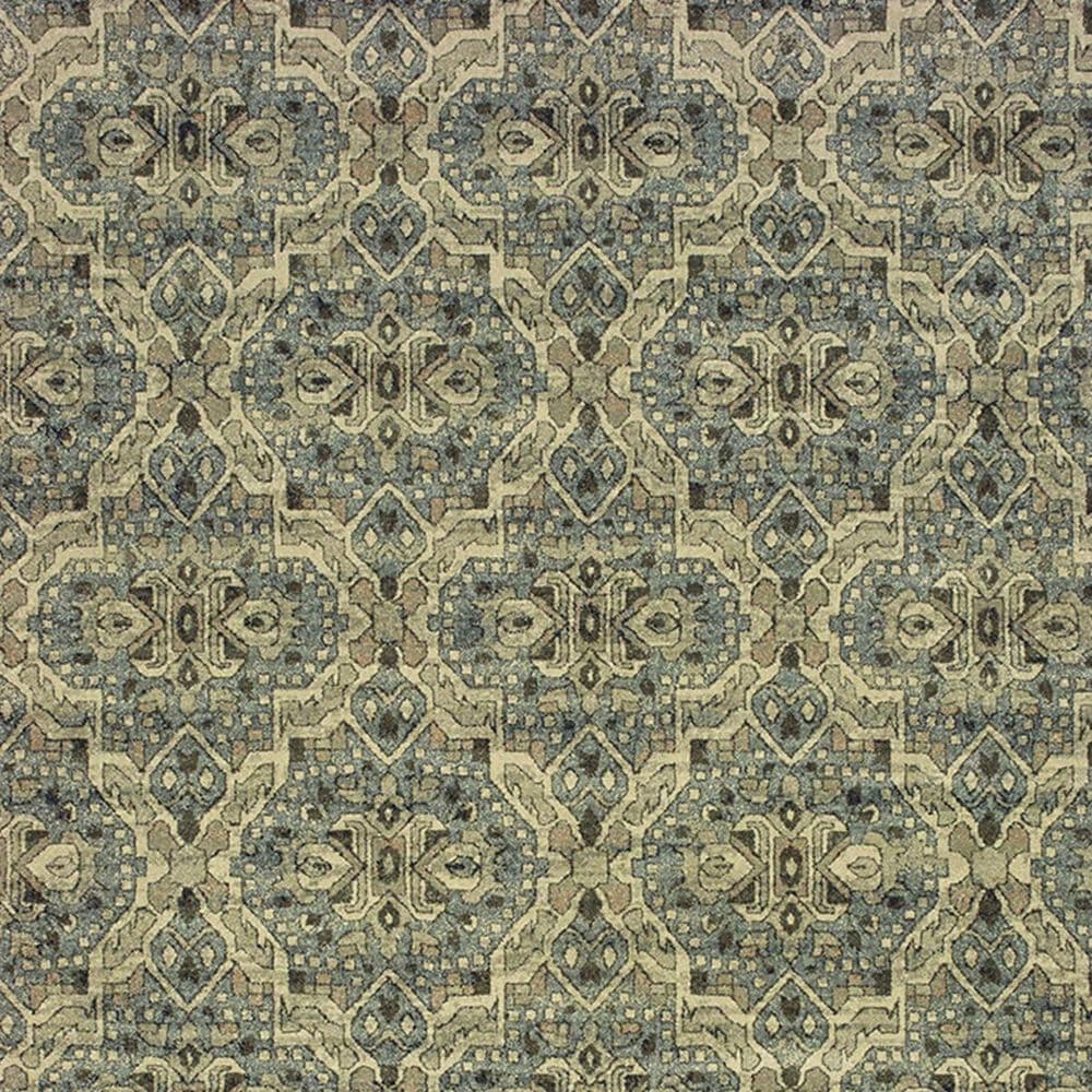 Oriental Weavers Raleigh 4927L 9&#39;10&quot; x 10&#39;10&quot; Ivory and Blue Area Rug, , large