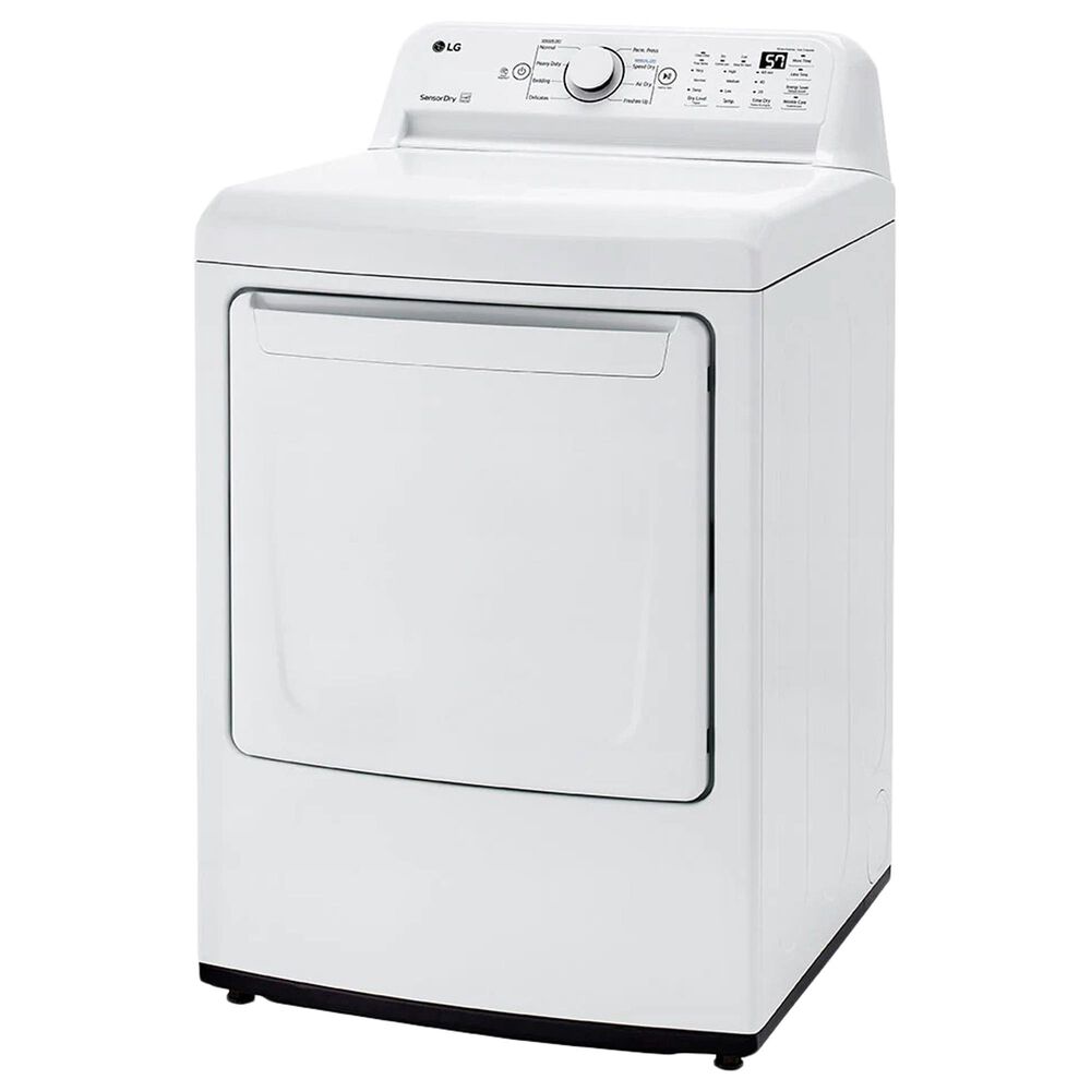 LG 7.3 Cu. Ft. Ultra Large Capacity Gas Dryer with Sensor Dry Technology in White, , large