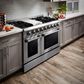 Thor Kitchen 48" Professional Dual Fuel Range with Natural Gas in Stainless Steel, , large