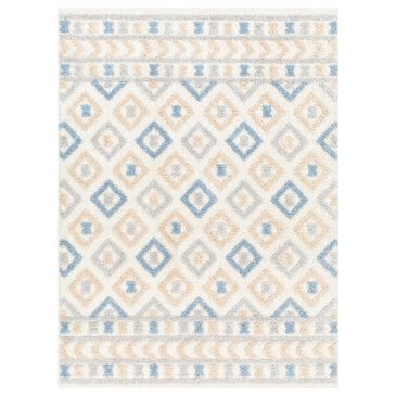 Surya Rodos RDO2337 5"3" x 7" Beige, Ivory, Denim and Light Gray Area Rug, , large