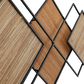 Maple and Jade 16" x 43" Diamond Wall Decor in Brown and Black, , large