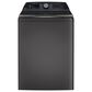 GE Profile 5.3 Cu. Ft. Top Load Washer and 7.3 Cu. Ft. Smart Electric Dryer Laundry Pair in Diamond Gray , , large