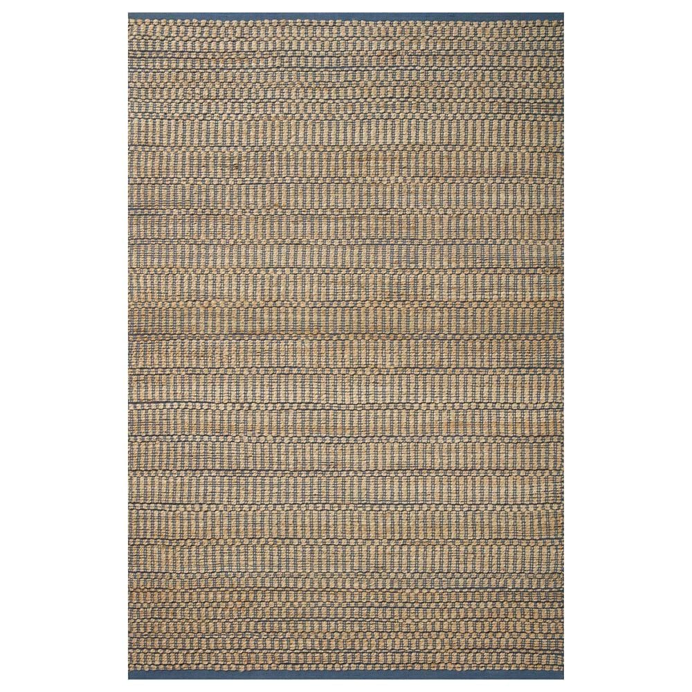 Angela Rose Colton 7"6" x 9"6" Natural and Navy Area Rug, , large