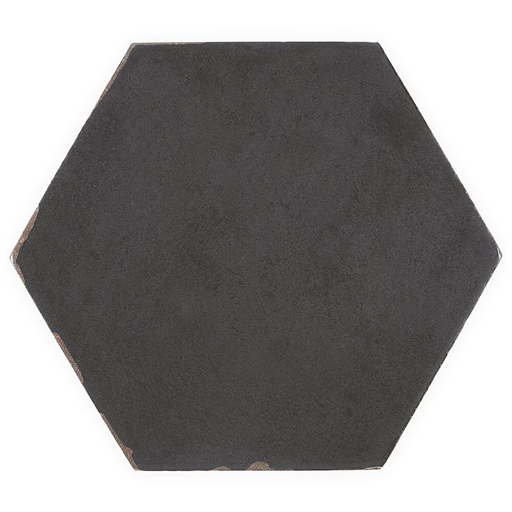 Soho Studio Costahex Sorrentine Nero 5.5&quot; x 6&quot; Hexagon Porcelain Tile, , large