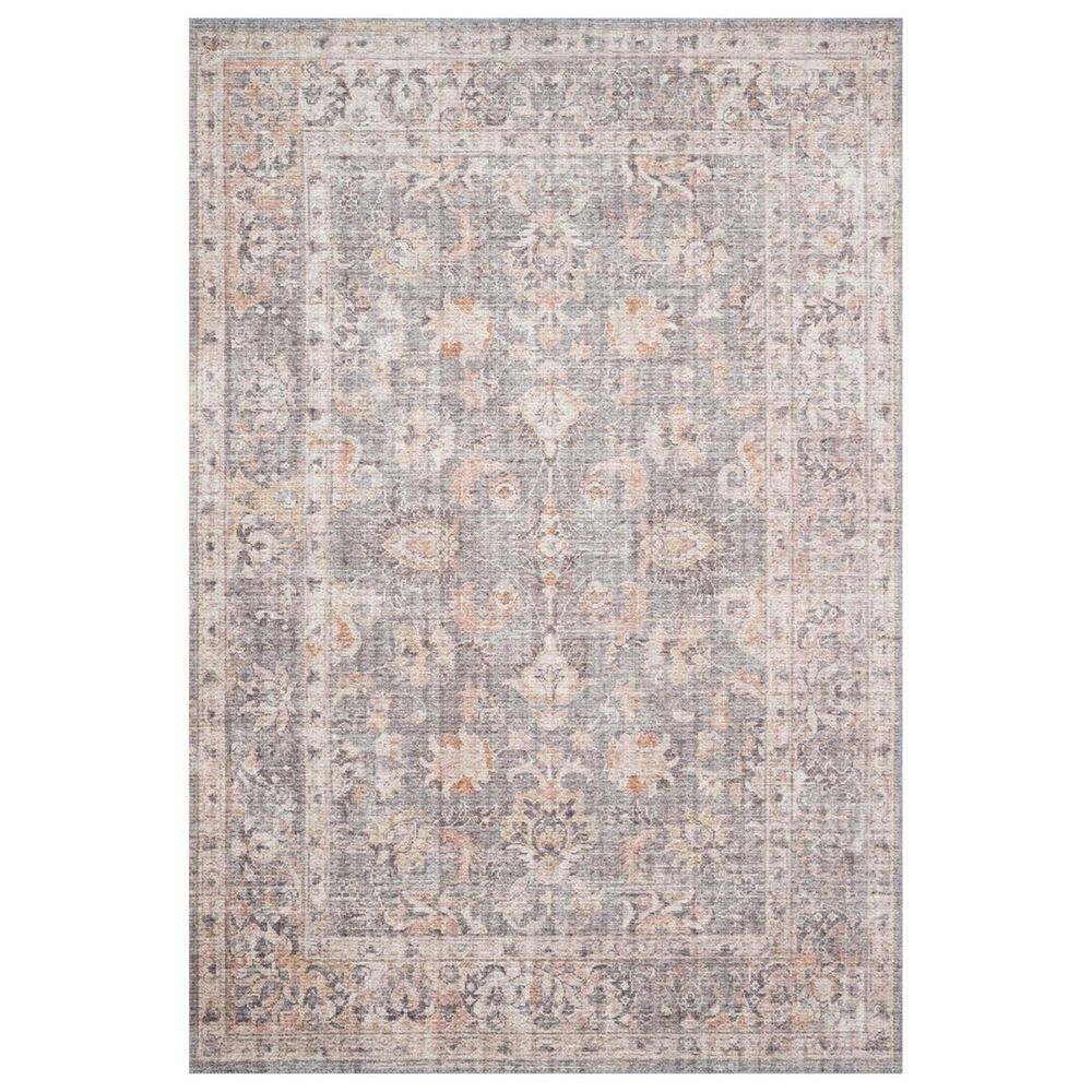 Loloi II Skye SKY-01 2"3" x 3"9" Grey and Apricot Scatter Rug, , large