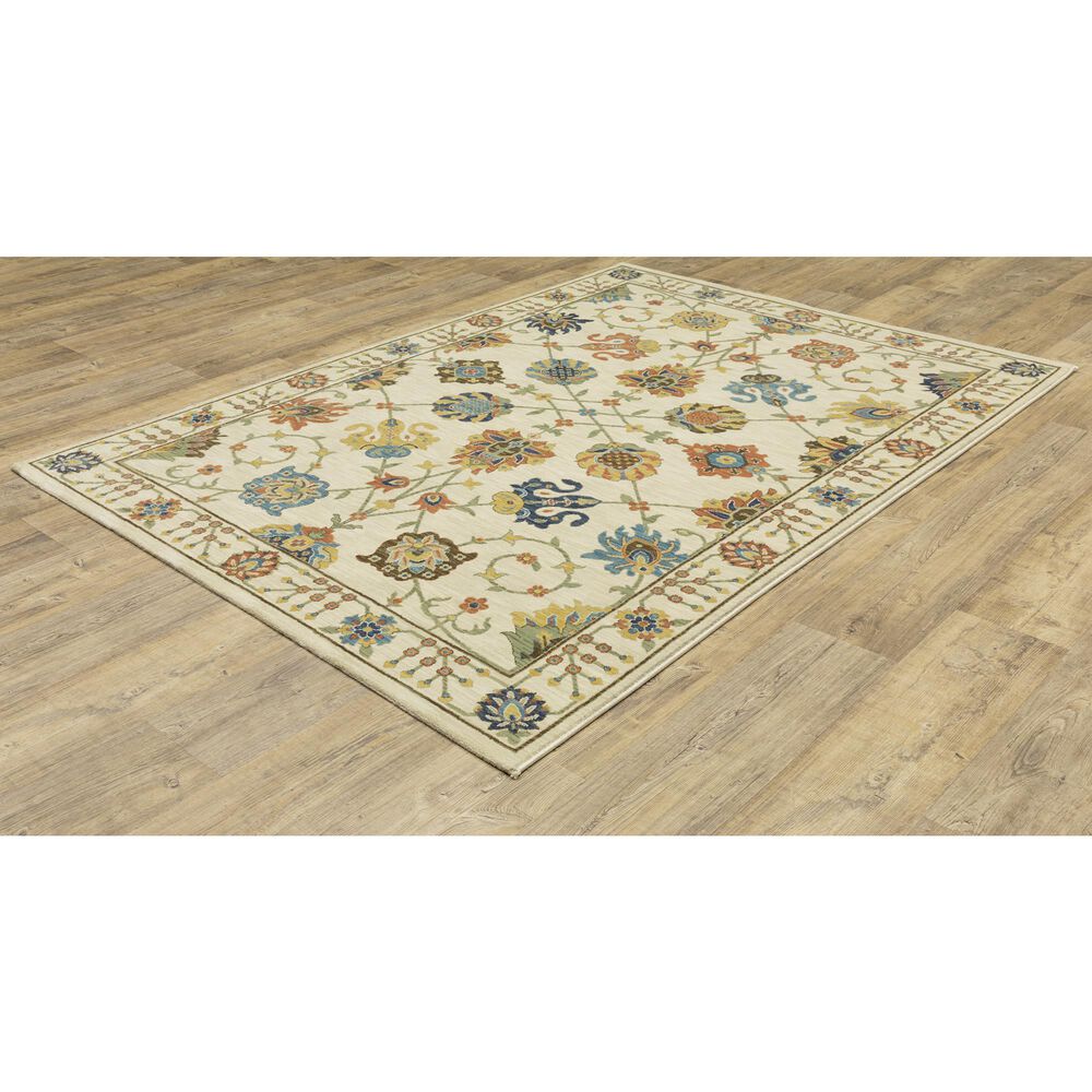 Oriental Weavers Francesca Traditional 5&#39;3&quot; x 7&#39;6&quot; Ivory Area Rug, , large