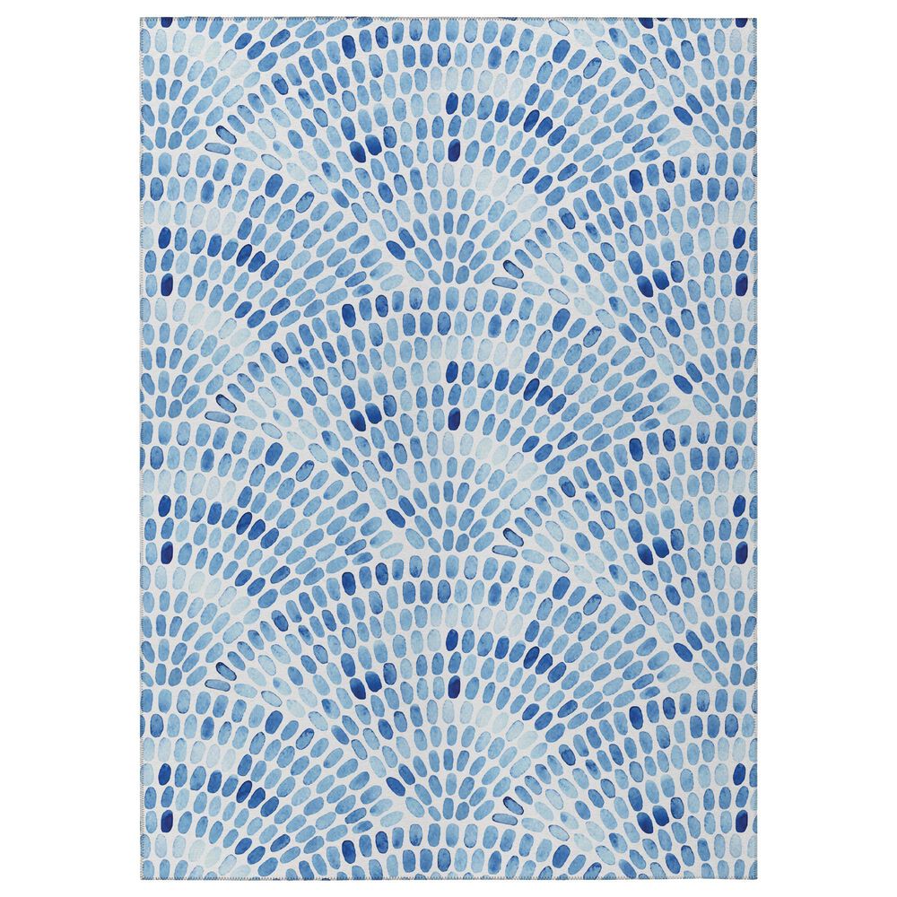 Dalyn Rug Company Seabreeze Geometric 10" x 14" Indigo Area Rug, , large