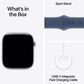 Apple Watch Series 10 GPS 46mm Silver Aluminum Case with Denim Sport Band - S/M (Pre-Order), , large