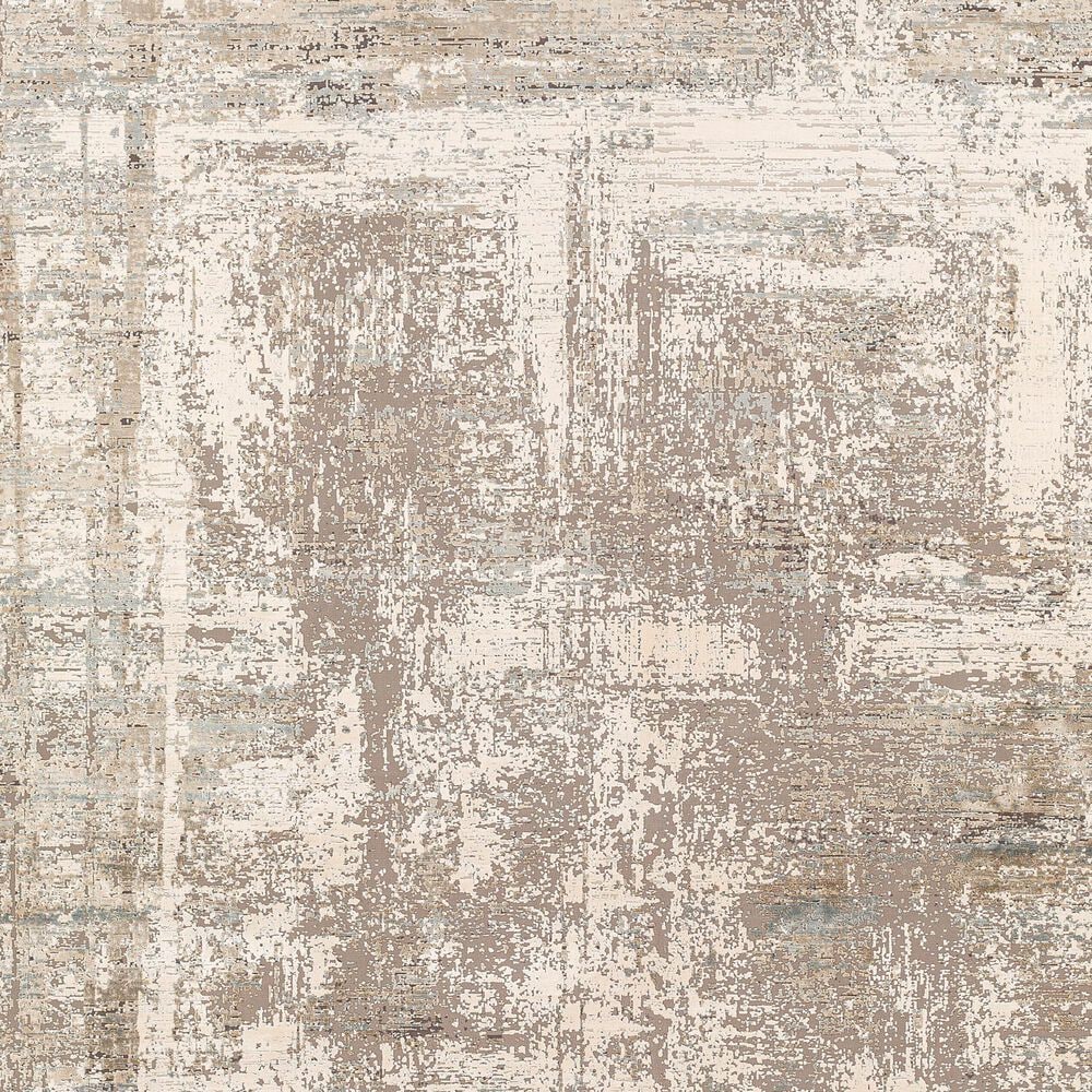 Surya Solar 3&#39; x 8&#39; Cream, Taupe, Gray, Medium Brown, Medium Gray, Tan and Light Gray Runner, , large