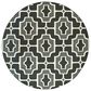 Oriental Weavers Marina 1491Z 7"10" Round Black and Grey Area Rug, , large