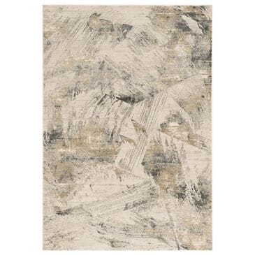 Kas Oriental Rugs Generations Inspire 12" x 15" Grey and Beige Area Rug, , large