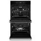 Jenn-Air Noir 30" Double Electric Wall Oven in Stainless Steel and Black, , large