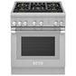 Thermador 30" Professional Harmony Standard Depth Gas Range in Stainless Steel, , large