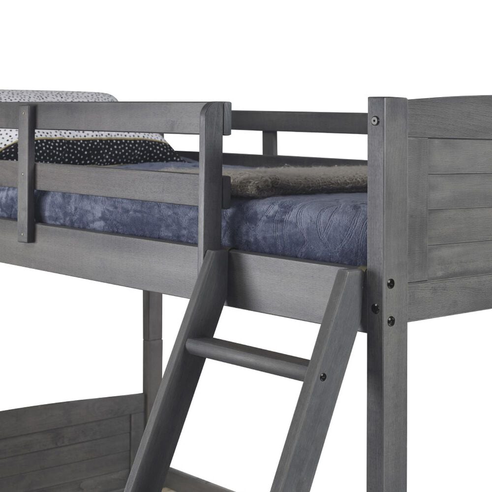 Forest Grove Louver Twin over Full Bunkbed with Trundle in Antique Grey, , large