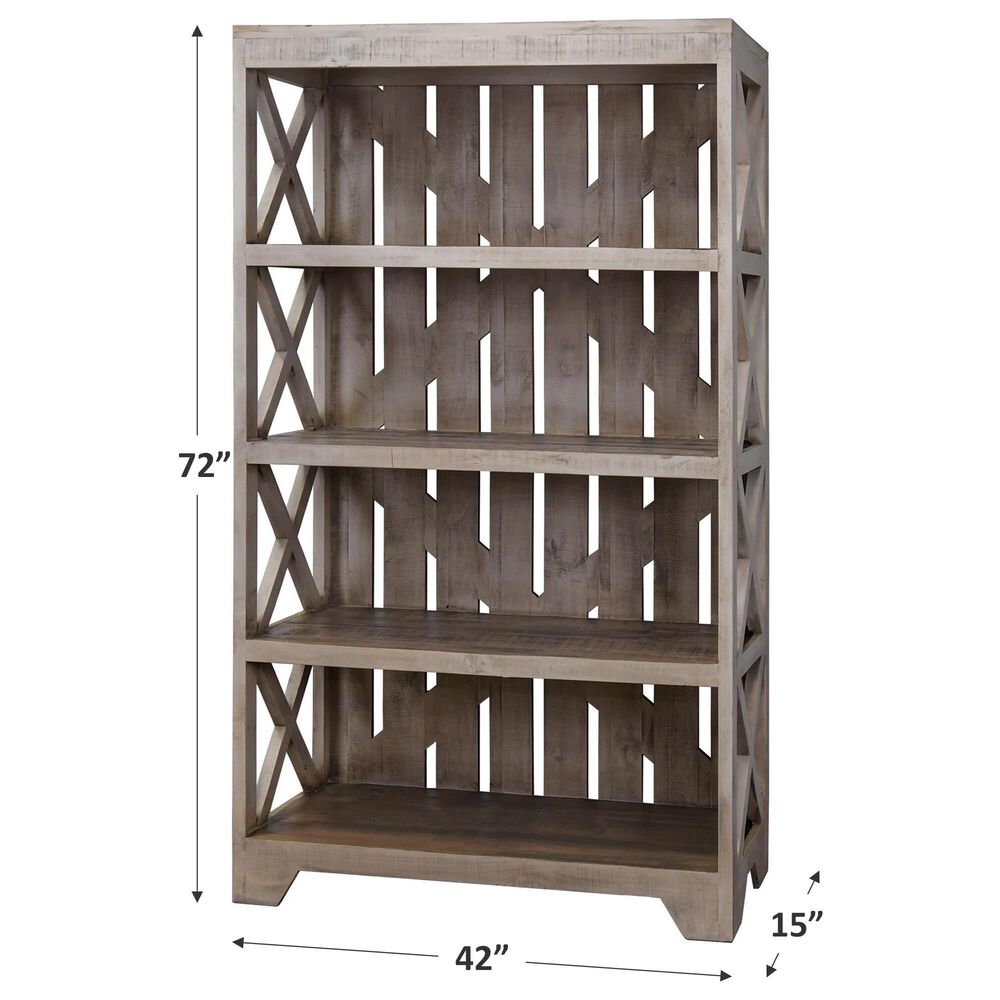 Rustic Imports Crate Bookcase in Old Gray, , large