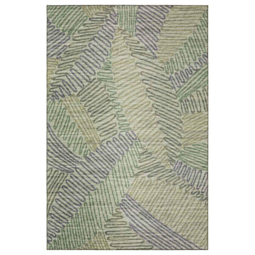 Dalyn Rug Company Sedona Floral 10" x 14" Moss Indoor/Outdoor Area Performance Rug, , large