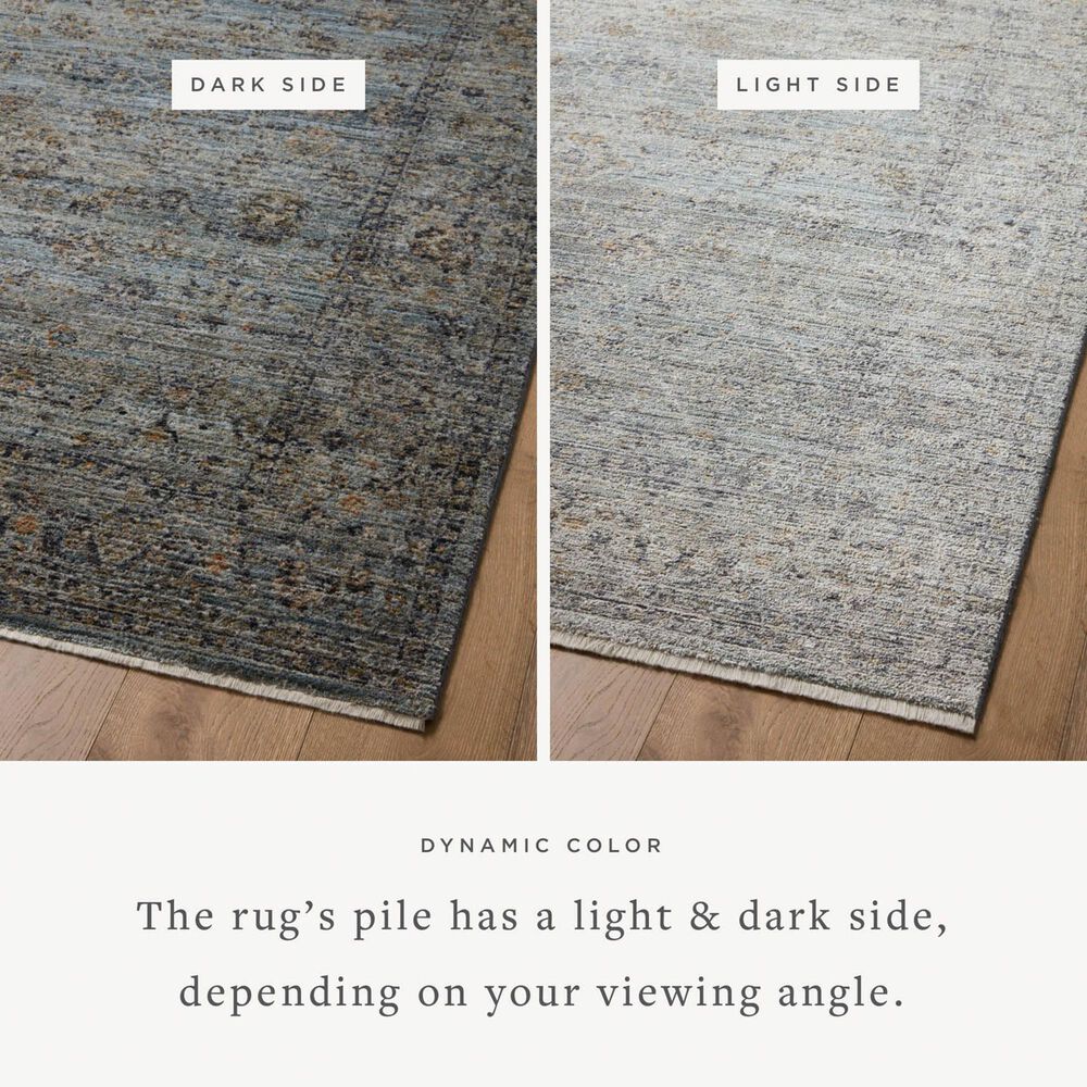 Loloi Katherine 7&#39;10&quot; x 10&#39; Ocean and Gold Area Rug, , large