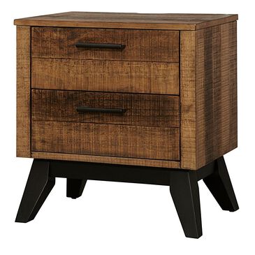 Eastern Shore Urban Rustic 2 Drawer Nightstand in Brushed Wheat, , large