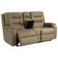 Flexsteel Arlo Power Reclining Console Loveseat with Headrest and Lumbar in Fossil, , large