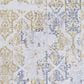 Couristan Calinda Grand Damask 2" x 3" Gold, Silver and Ivory Area Rug, , large