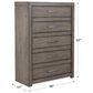 Riva Ridge Modern Loft 5-Drawer Chest in Greystone, , large