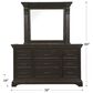 at HOME Caldwell Dresser and Mirror in Dark Expresso, , large