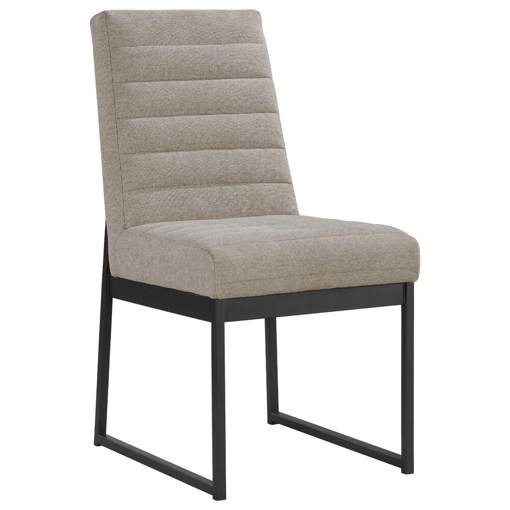Hawthorne Furniture Eden Metal Frame and Upholstered Side Chair Back in Dune, , large