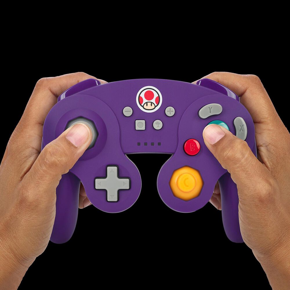 Surge GameCube Style Wireless Controller for Nintendo Switch in Purple Toad, , large
