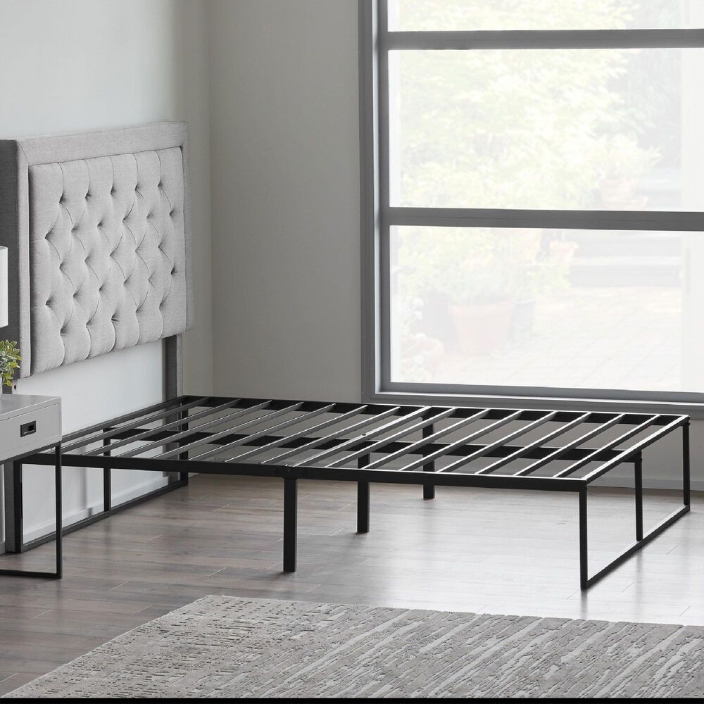 Malouf Full Platform Bed Frame in Black, , large