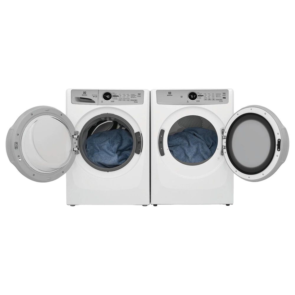 Electrolux 4.4 Cu. Ft. Front Load Washer and 8.0 Cu. Ft. Front Load Gas Dryer in White, , large