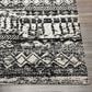 Surya Lavadora  9"3" x 12" Black, Gray and Light Gray Area Rug, , large