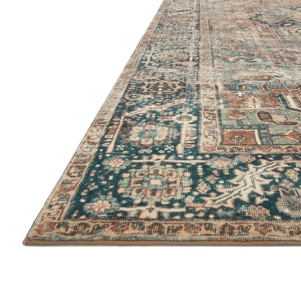 Loloi II Margot 2&#39; x 5&#39; Terracotta and Lagoon Area Rug, , large