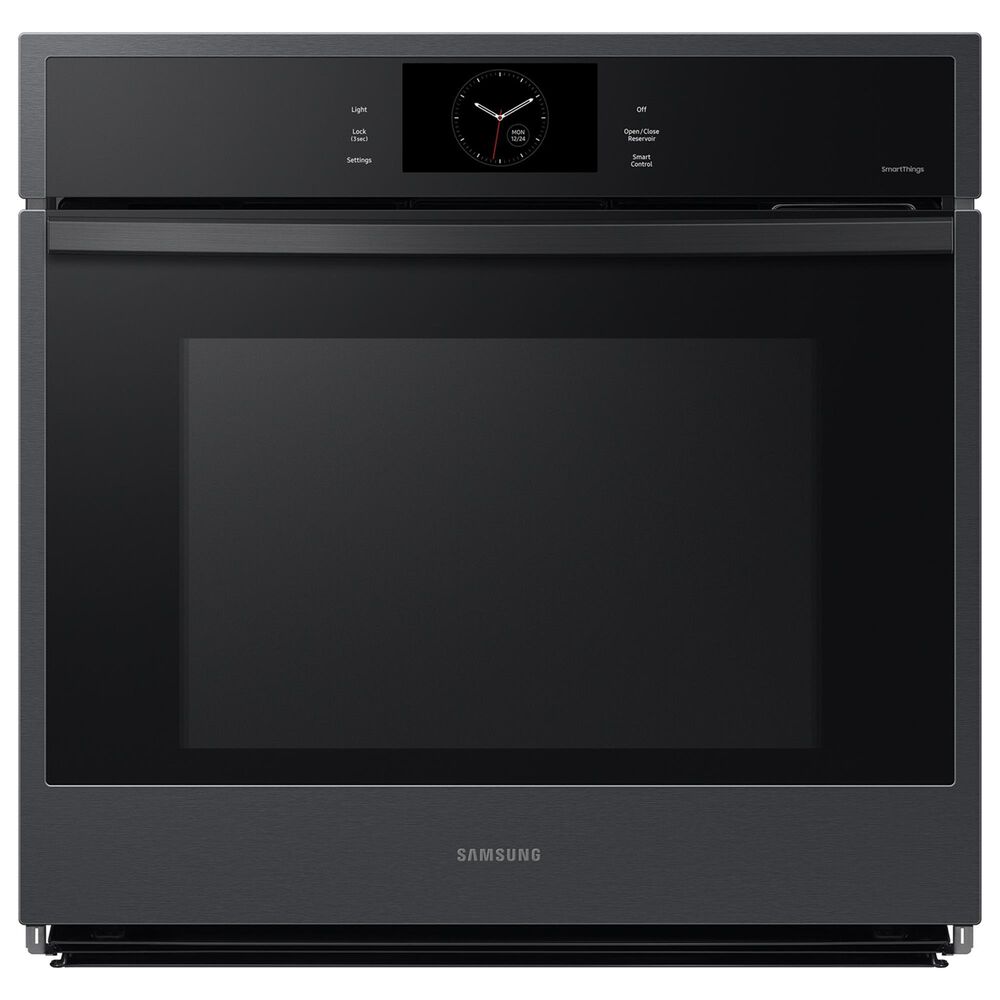 Samsung 2-Piece Kitchen Package with Matte Black Steel 30&quot; Built-In Convection Single Wall Oven and Black Stainless Steel 36&quot; Cooktop, , large