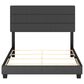 Accent Ravenna Full Upholstered Bed in Black, , large