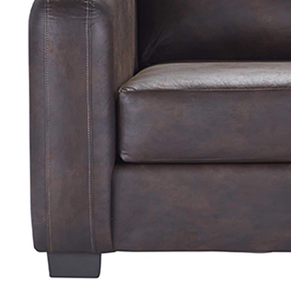 Hughes Furniture Stationary Loveseat in Whaler Bronze, , large