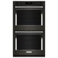 KitchenAid 30" Double Electric Wall Oven with Air Fry Mode in Black Stainless Steel, , large