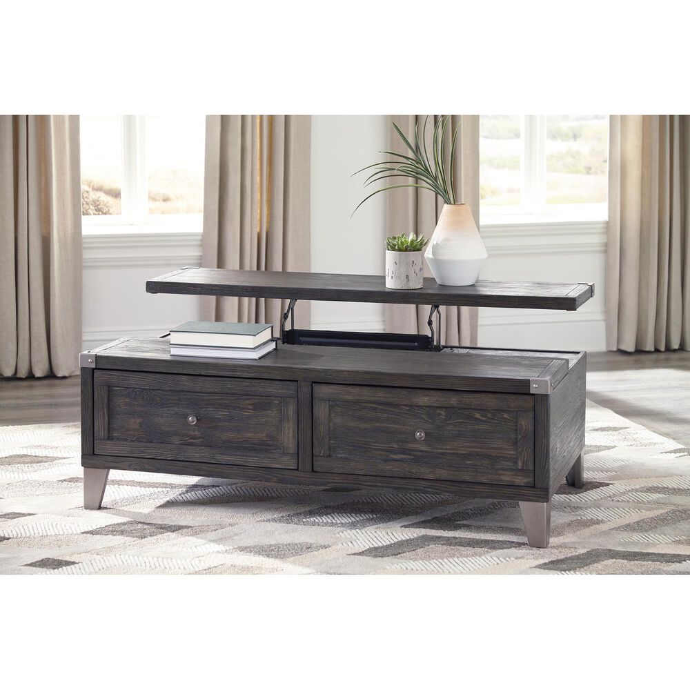 Signature Design by Ashley Todoe Lift Top Cocktail Table in Dark Gray, , large