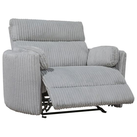 Simeon Collection Radius Power Glider Recliner in Mega Grey