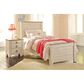 Signature Design by Ashley Willowton Twin Panel Bed in Whitewash, , large