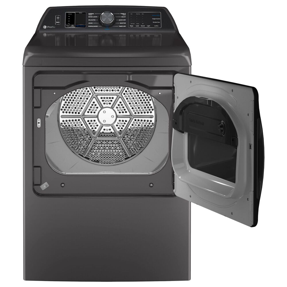 GE Appliances 7.3 Cu. Ft. Smart Electric Dryer with Fabric Refresh in Diamond Gray, , large