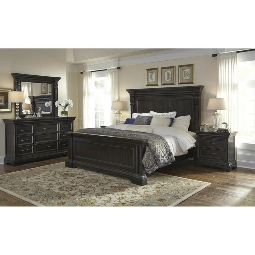 at HOME Caldwell King Panel Bed in Dark Expresso, , large