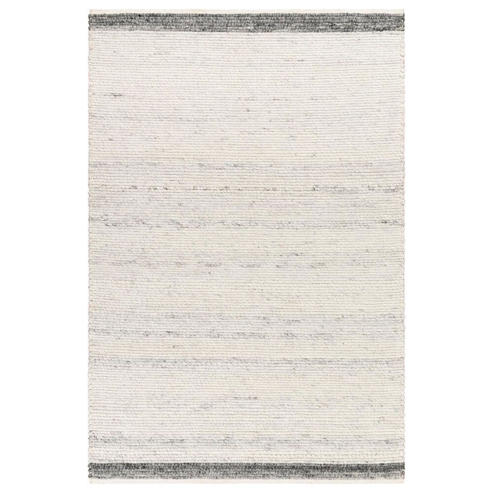 Surya Florentina FLT2302 2" x 3" Off-White, Charcoal and Light Gray Area Rug, , large