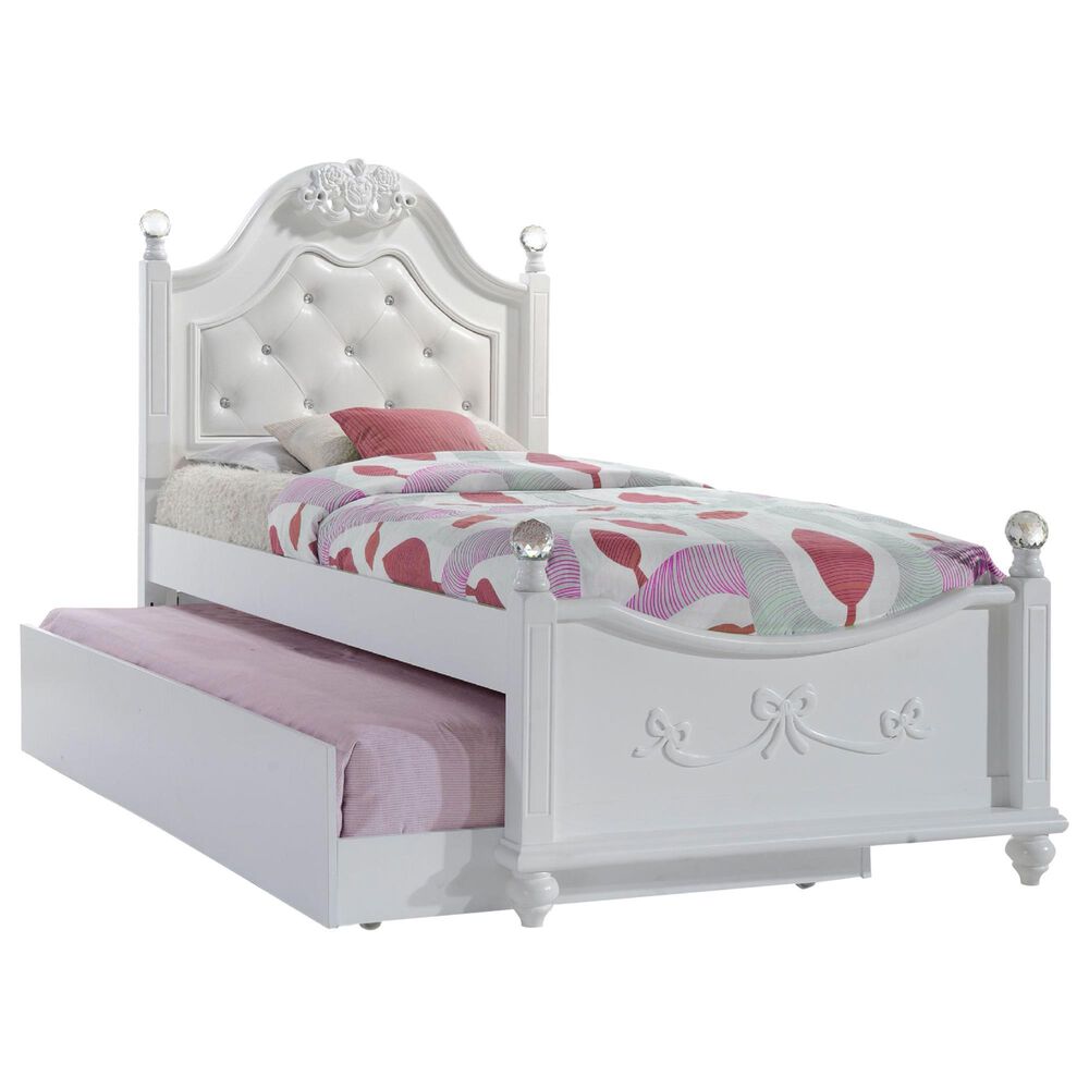 Mayberry Hill Alana 4-Piece Twin Bedroom Set in White Lacquer, , large