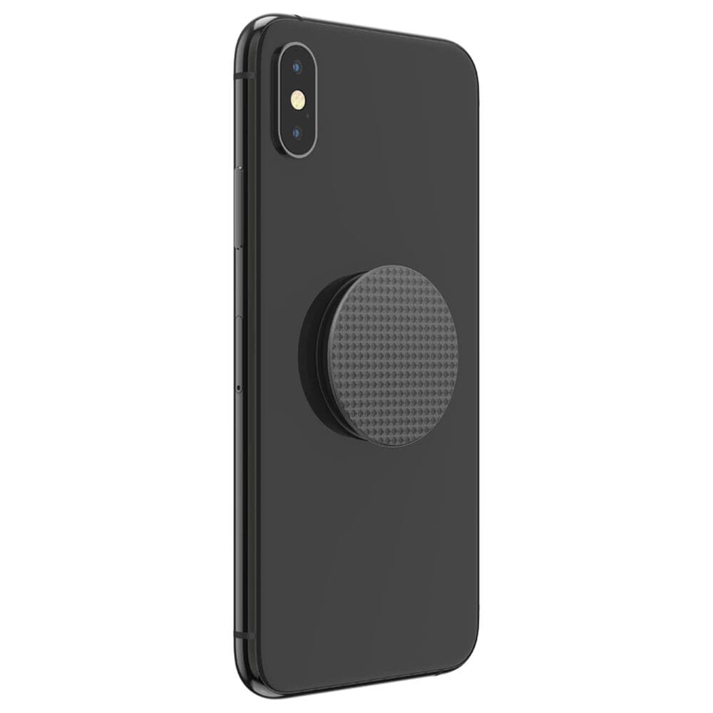 PopSockets PopGrip Swappable Abstract Device Stand and Grip - Knurled Texture Black, , large