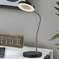 Adesso Holmes LED Magnifier Desk Lamp in Brushed Steel and Black, , large