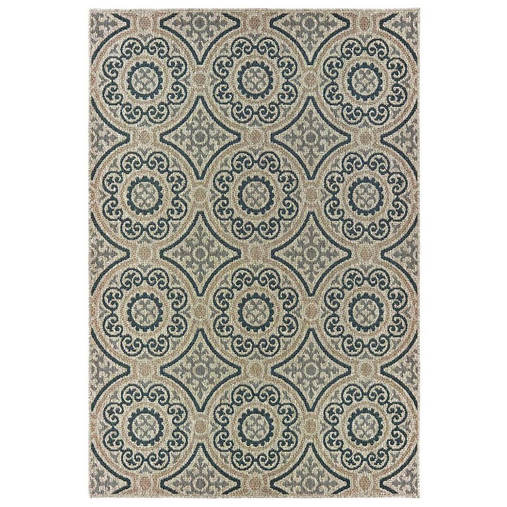 Oriental Weavers Latitude 609X 1"10" x 7"6" Grey Runner, , large